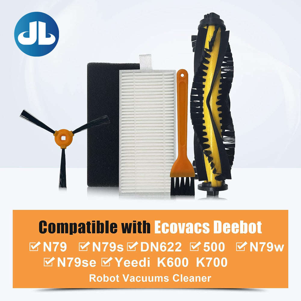 N79  Robotic Vacuum Cleaner Replacement Filters and Brushes for Ecovacs Deebot N79 N79s DN622 500 N79w Robotic Vacuum Cleaner Accessory
